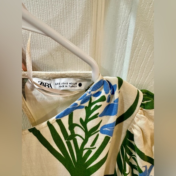 Zara Floral Long Print Dress, Size Small, Ref 3198/244 - Picture 4 of 6